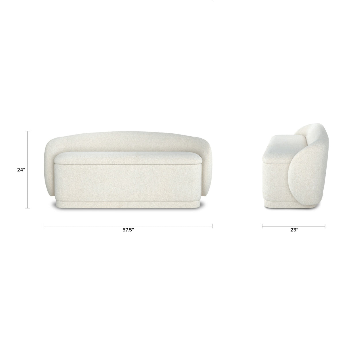 ARTICLE - Kayra 57.5" Storage Bench