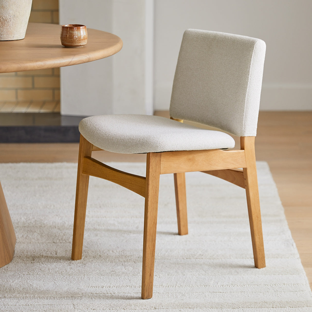 ARTICLE - Nosh Dining Chair (Oak and Ratine Ivory)