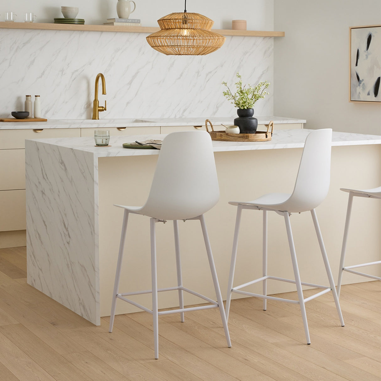 ARTICLE - Svelti Counter Stool(Pure White)