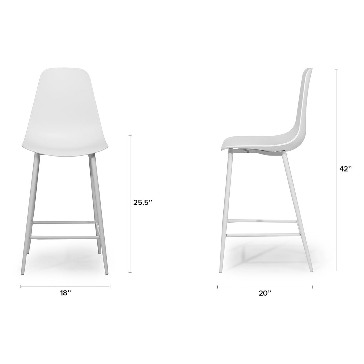 ARTICLE - Svelti Counter Stool(Pure White)