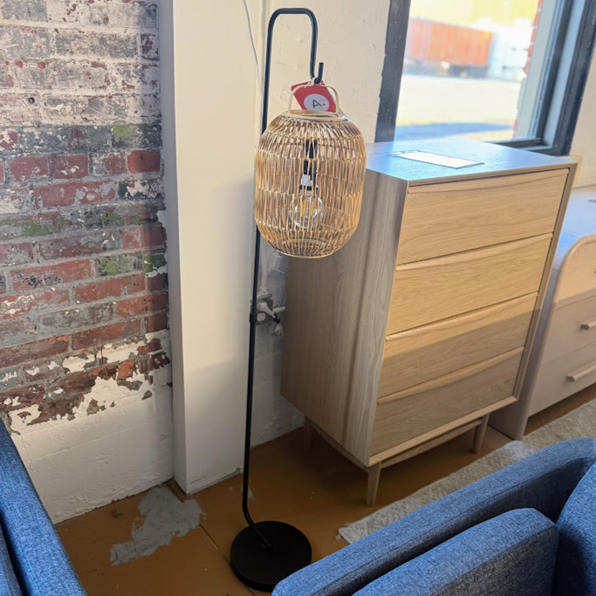 ARTICLE -Bori Small Lantern w/Black Stand Set