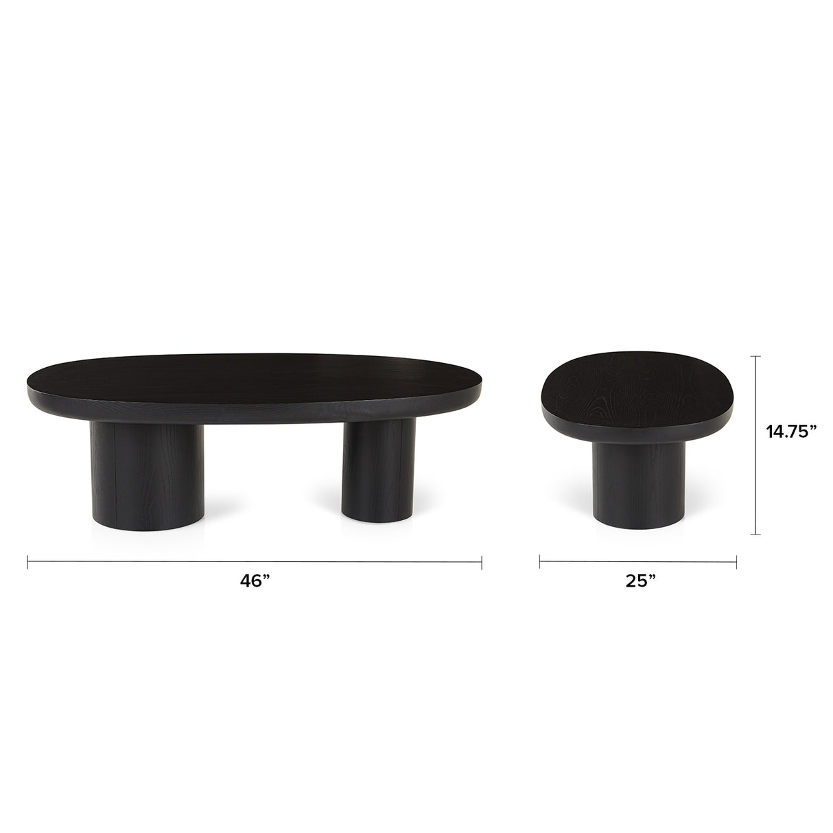 ARTICLE - Baarlo 46 Coffee Table - Black Ash