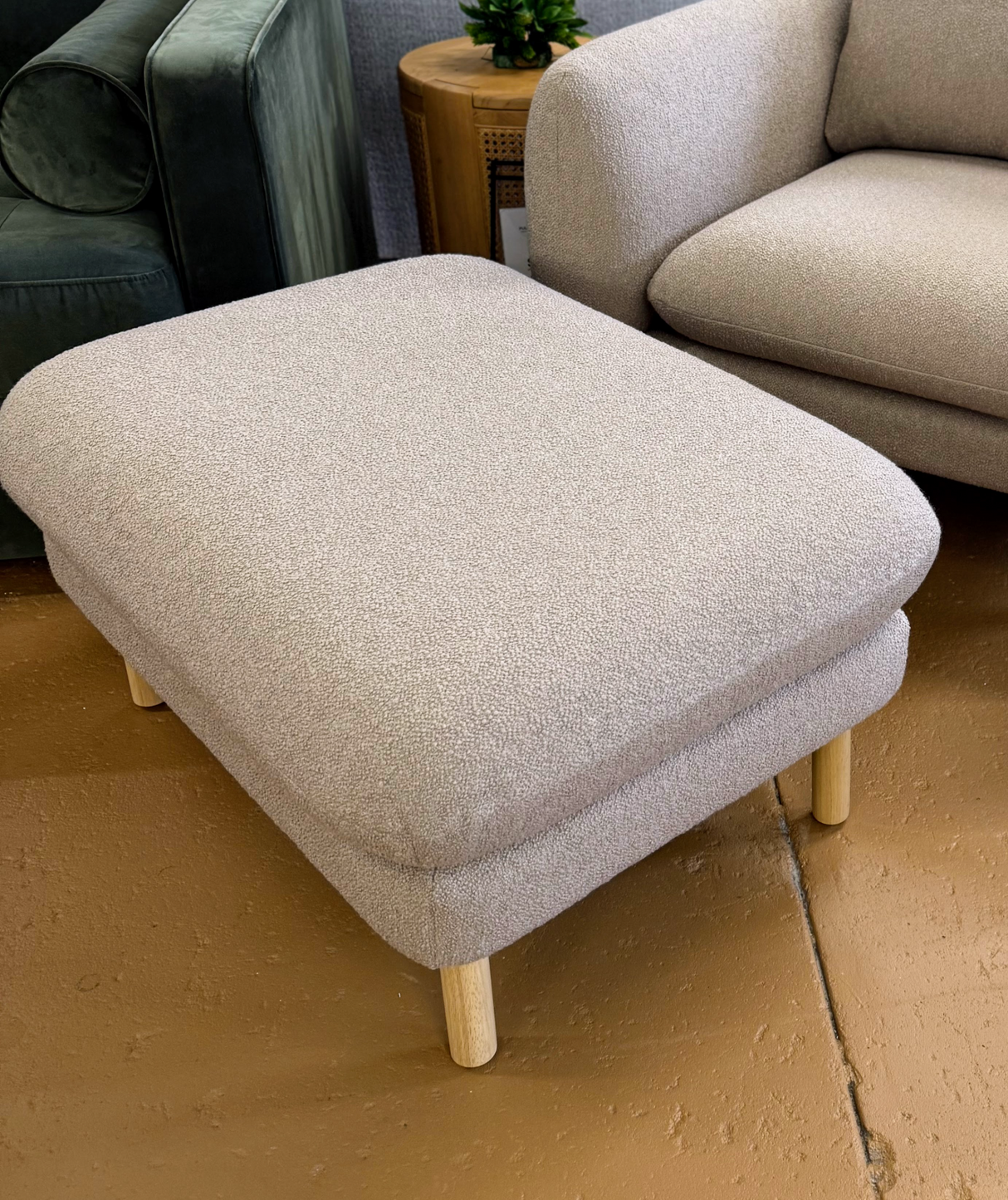 ARTICLE - Sanders 35.5 Ottoman - Sandstone Wool Bouclé