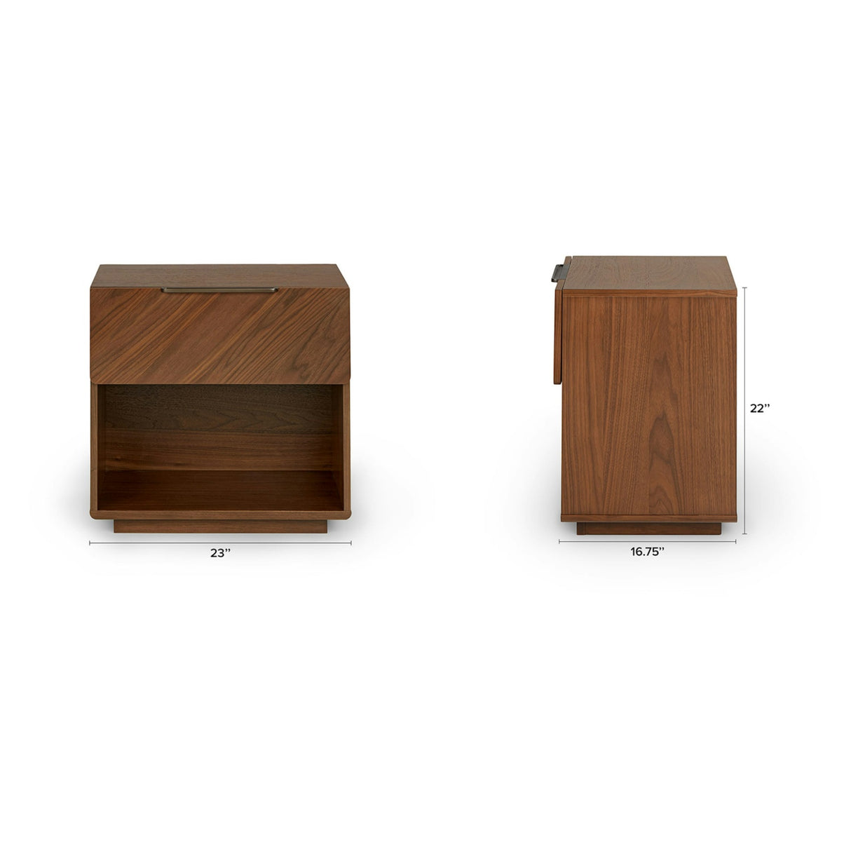 ARTICLE - Nera 1-Drawer Nightstand - Walnut