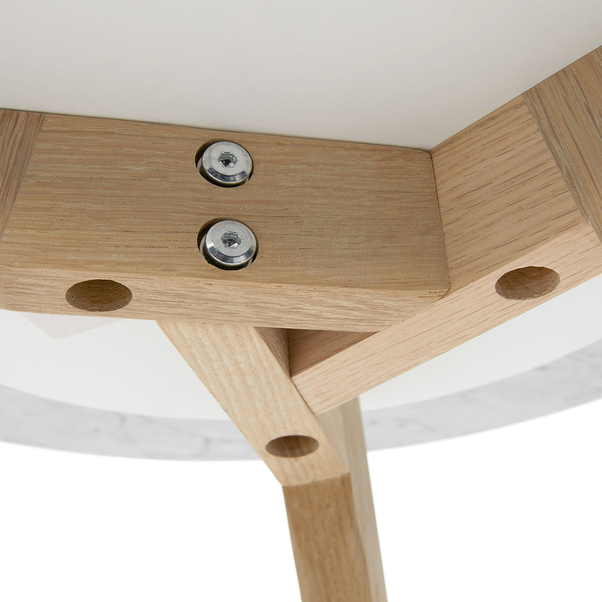 ARTICLE - Mara Marble Side Table - Oak