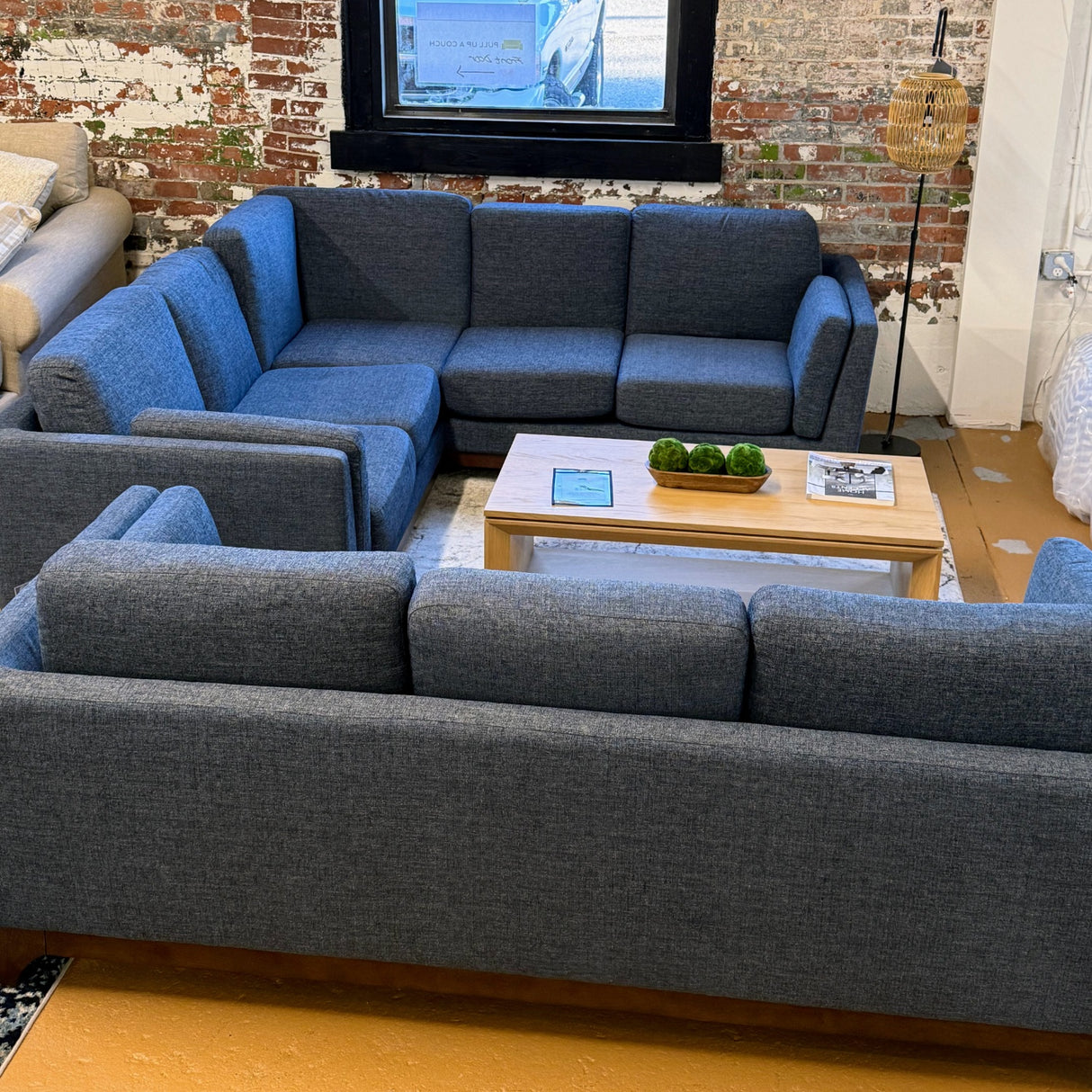 ARTICLE - Ceni 88" Corner Sectional - Denim Blue