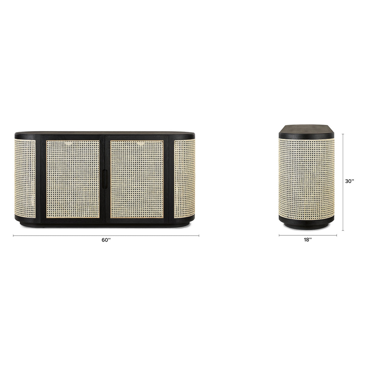 ARTICLE - Candra 60" Sideboard - Black