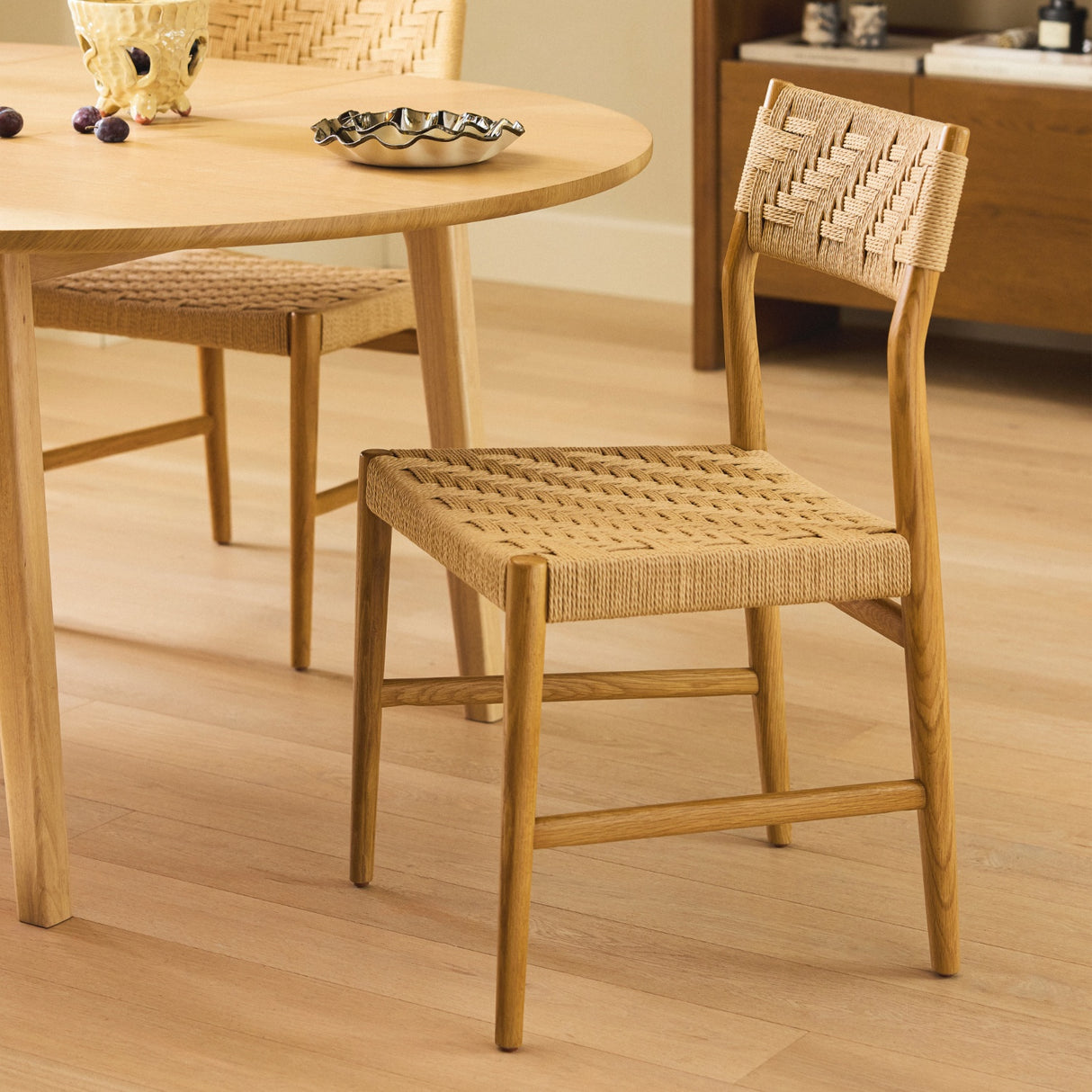 ARTICLE - Wosla Corded Dining Chair - Oak