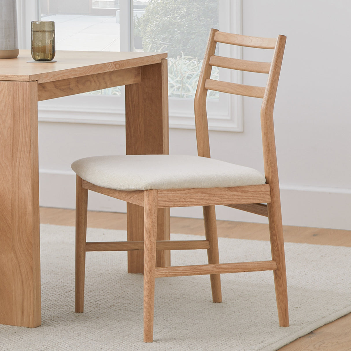 ARTICLE - Wosla Dining Chair - Oak and Bristol Ivory