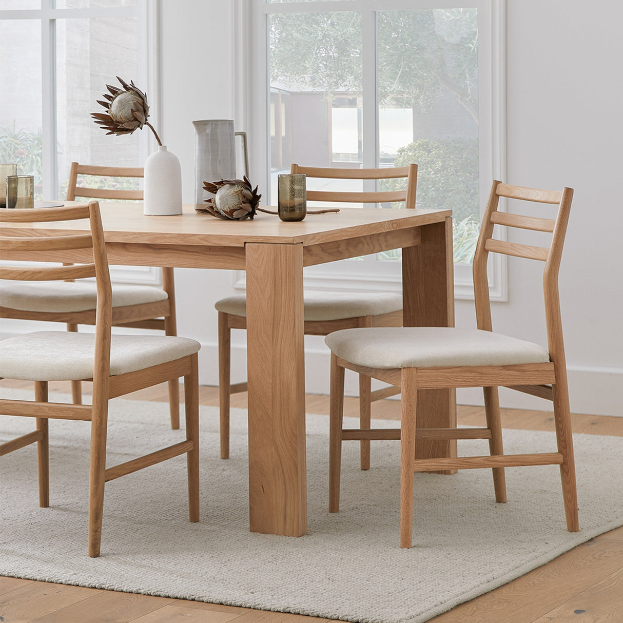 ARTICLE - Wosla Dining Chair - Oak and Bristol Ivory