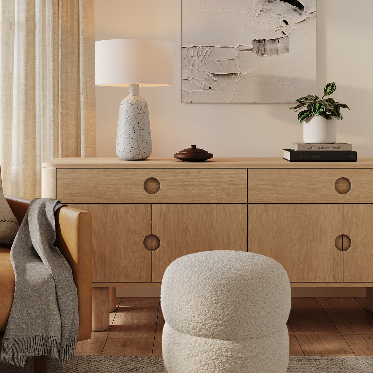 ARTICLE - Ando Tall Table Lamp - Waxen White