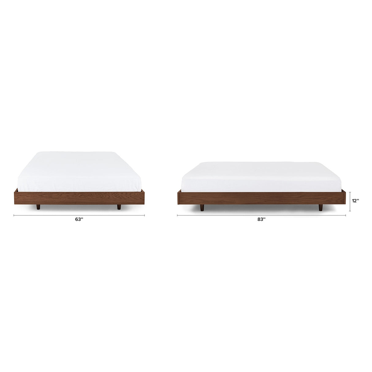 ARTICLE - Basi Queen Bed Frame - Walnut