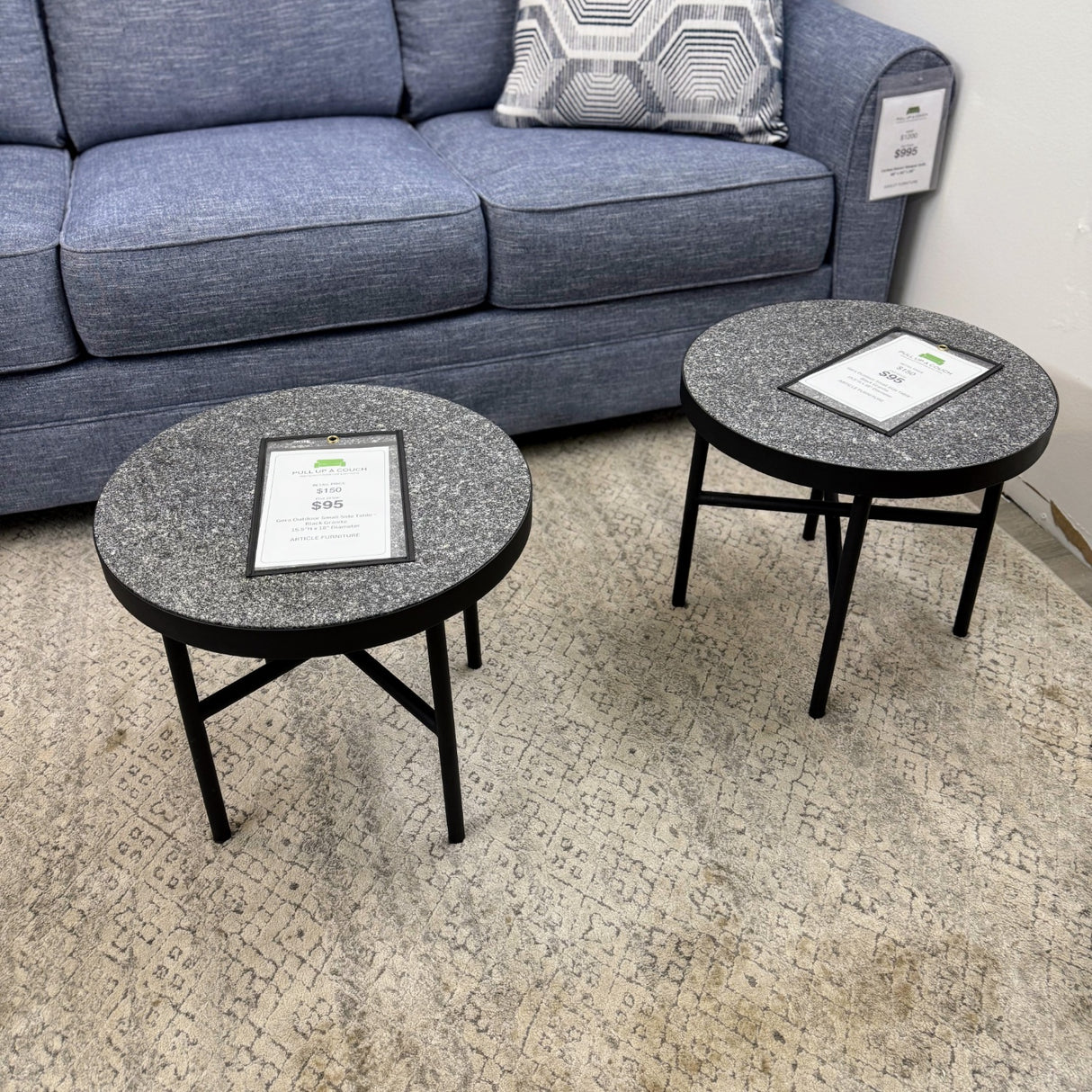 ARTICLE - Gera Outdoor Small Side Table - Black Granite