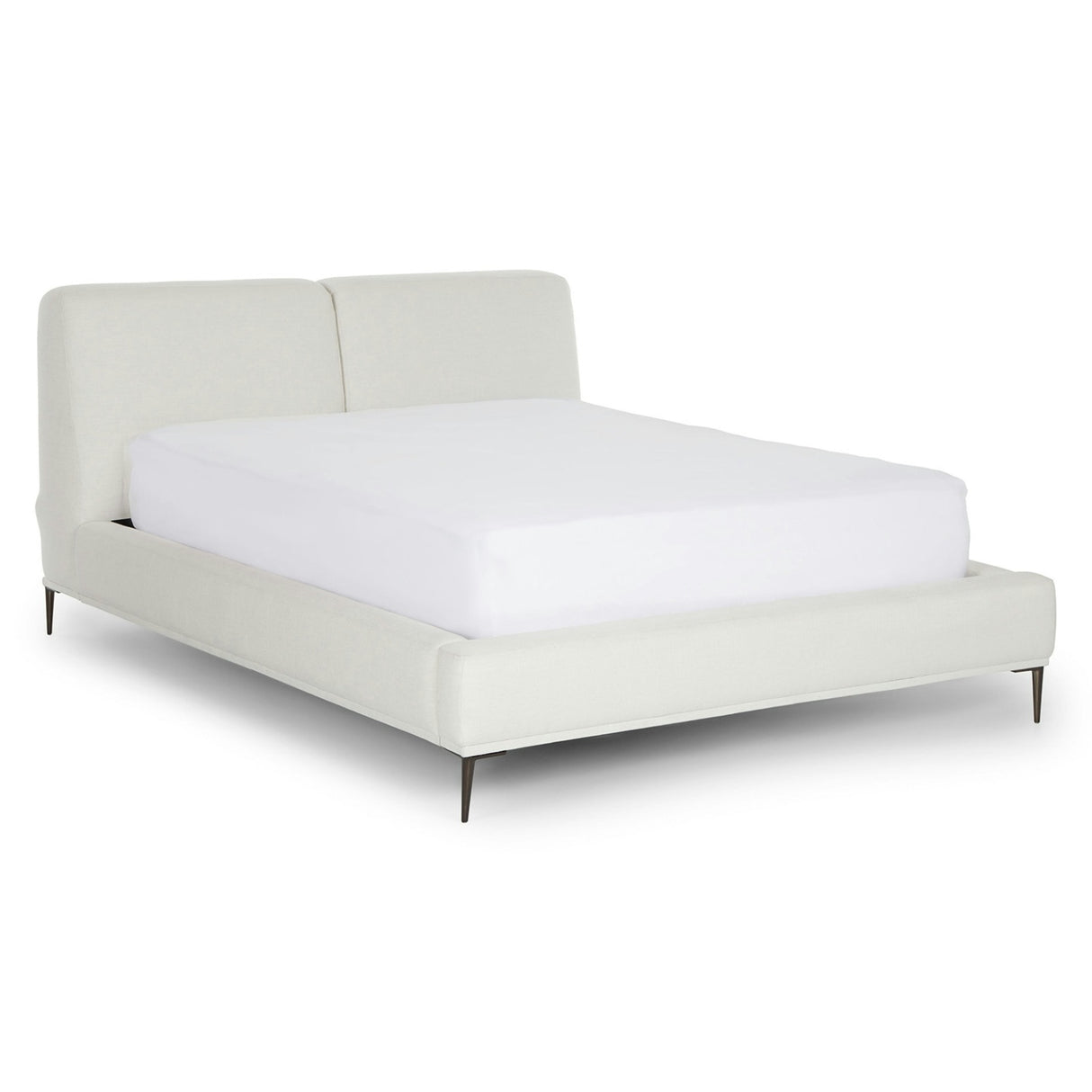ARTICLE - Abisko Queen Upholstered Bed - Quartz White