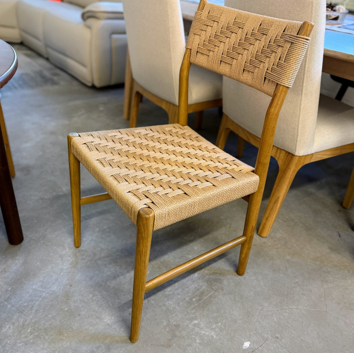 ARTICLE - Wosla Corded Dining Chair - Oak