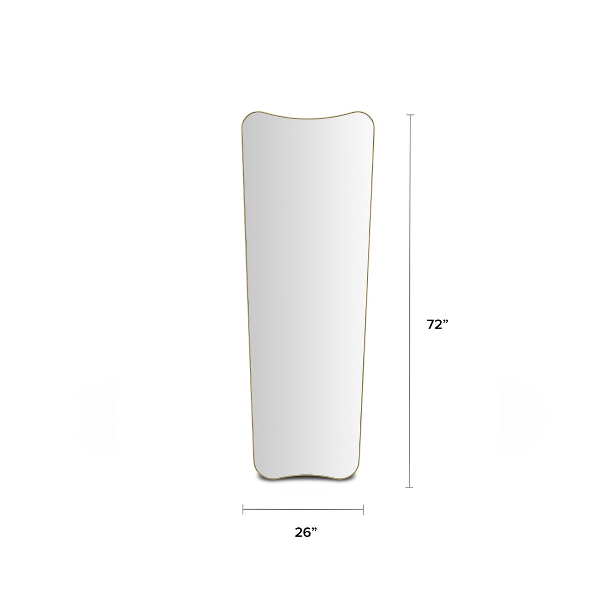 ARTICLE - Alice Floor Mirror (Brass)