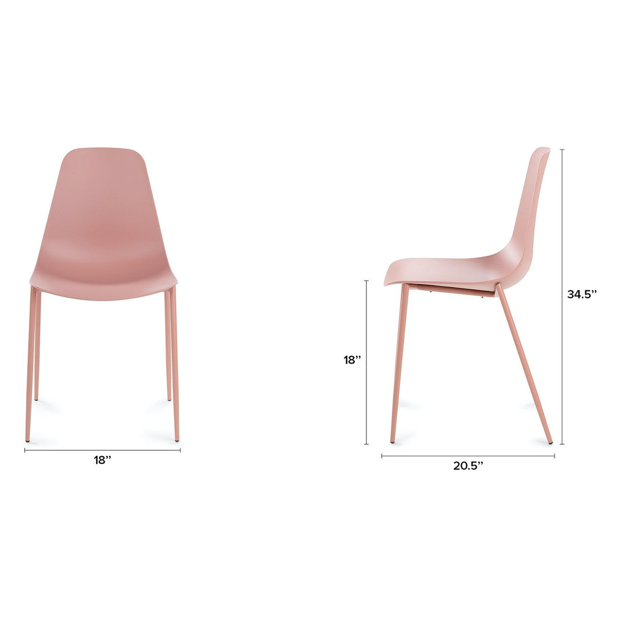 ARTICLE - Svelti Dining Chair - Dusty Pink