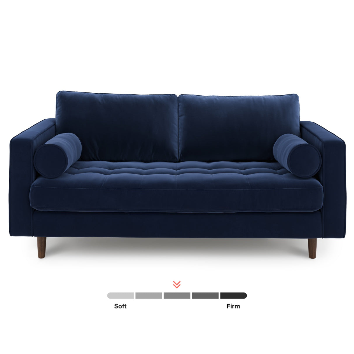 ARTICLE - Sven 72" Tufted Velvet Loveseat - Plush Cascadia Blue