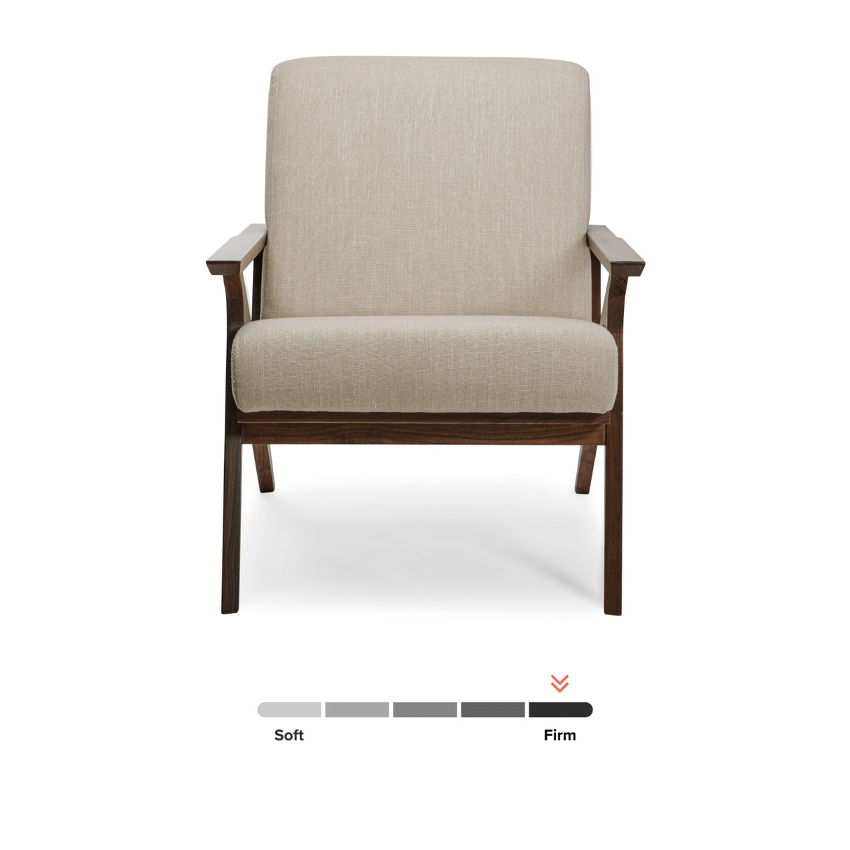 ARTICLE - Otio 26" Lounge Chair - Walnut and Welsh Taupe