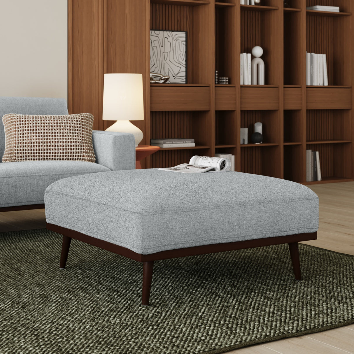 ARTICLE - Rhett 38.5" Ottoman - Harbor Gray