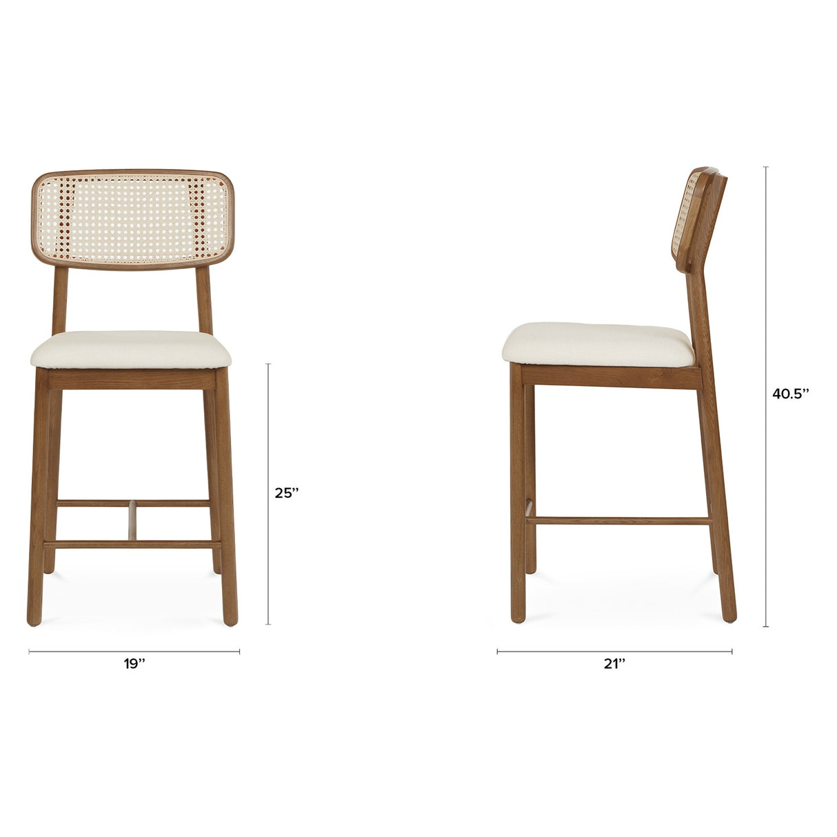 ARTICLE - Netro Counter Stool - Smoked Oak