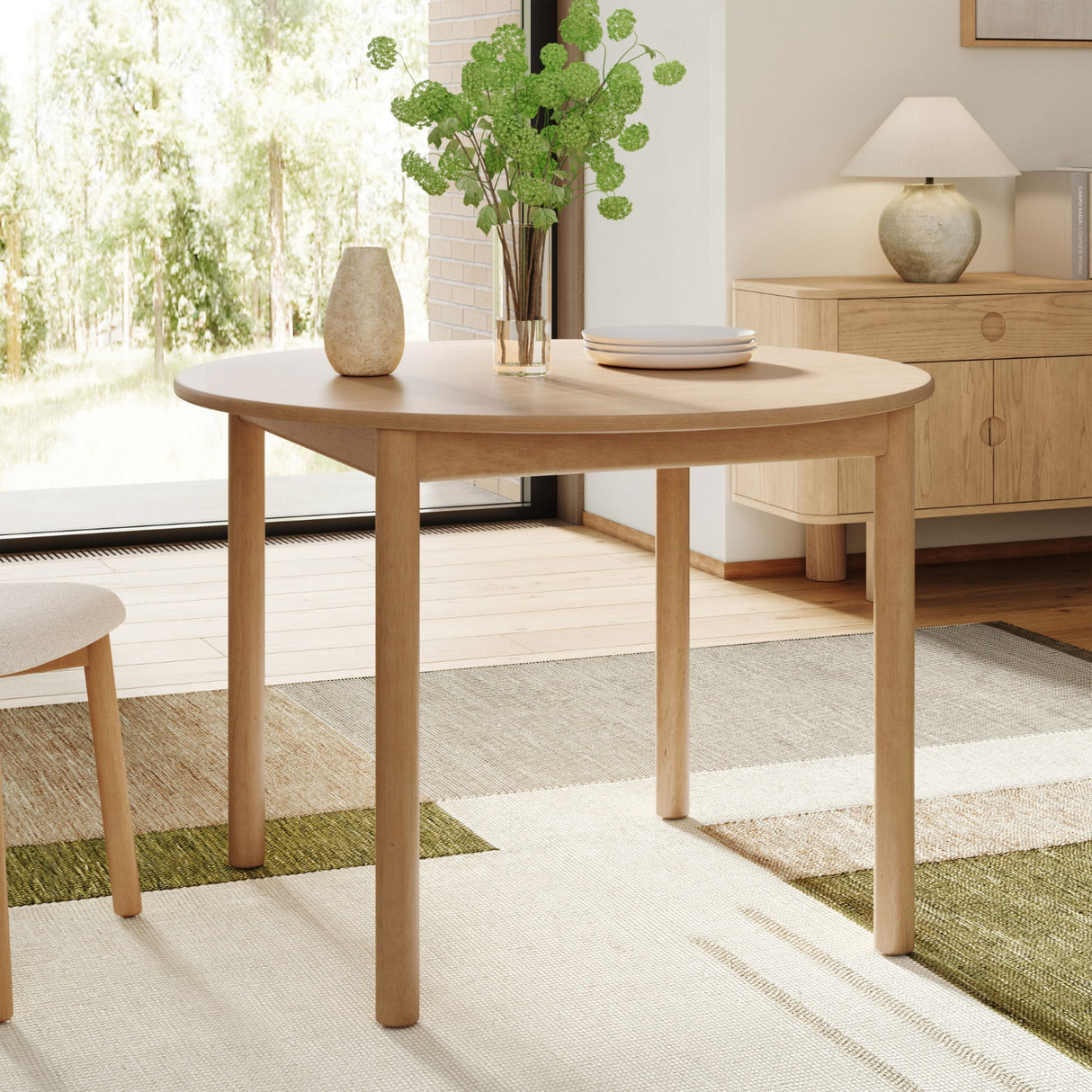 ARTICLE - Heidi 42" Round Dining Table - White Oak