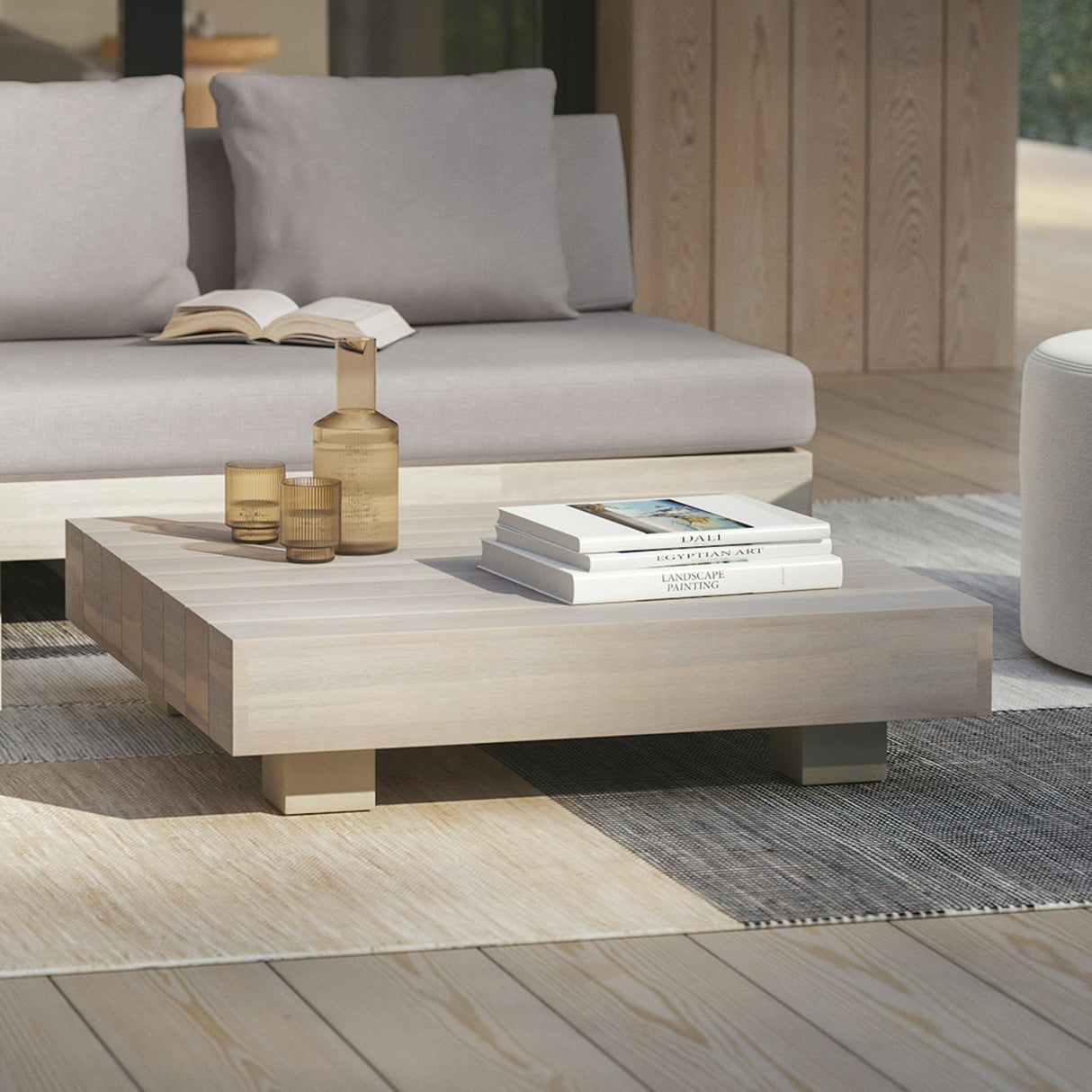 ARTICLE - Lubek 32.5" Outdoor Coffee Table - Byron Gray