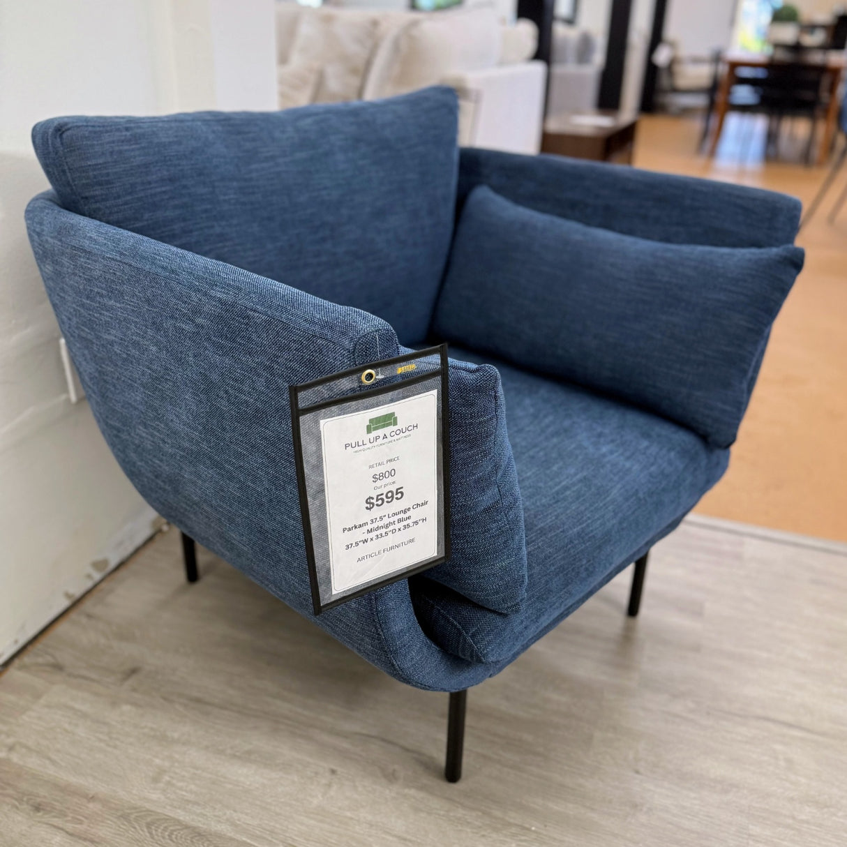 ARTICLE - Parkam 37.5" Lounge Chair - Midnight Blue