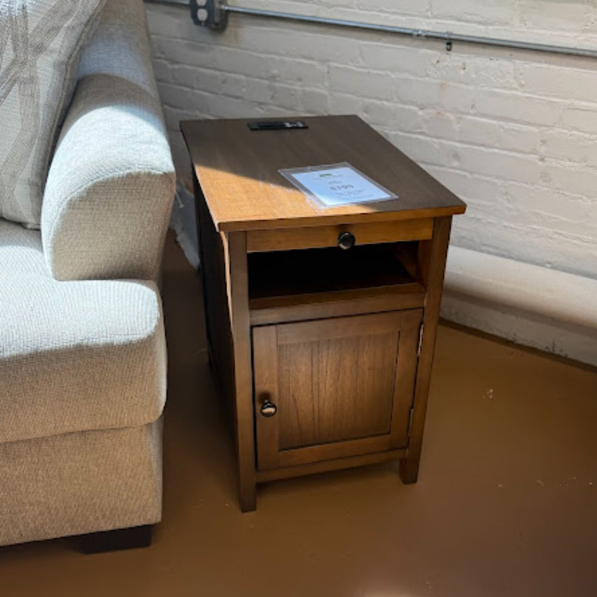 (NEW) Treytown Chairside End Table (Brown, Gray, White, or Black)