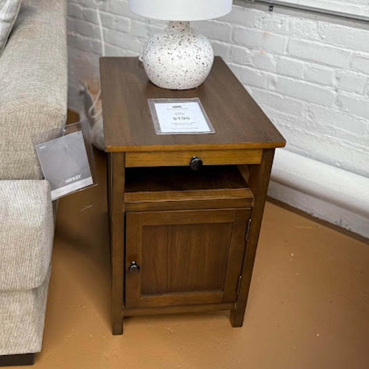 (NEW) Treytown Chairside End Table (Brown, Gray, White, or Black)