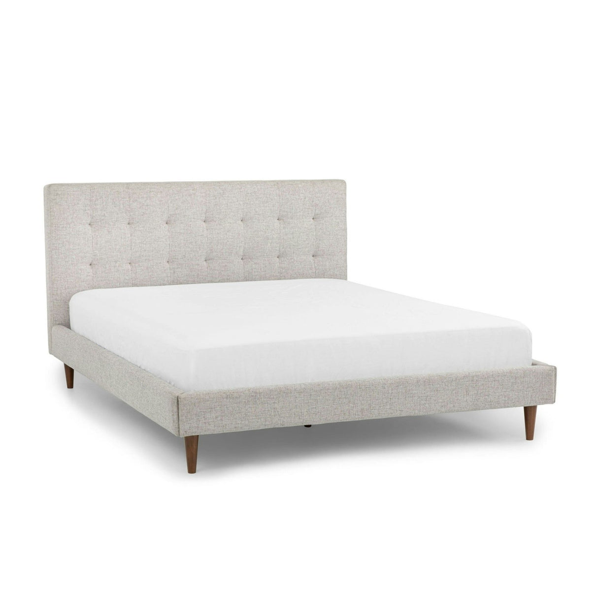 65" Wide California King Tufted Bed - Birch Ivory