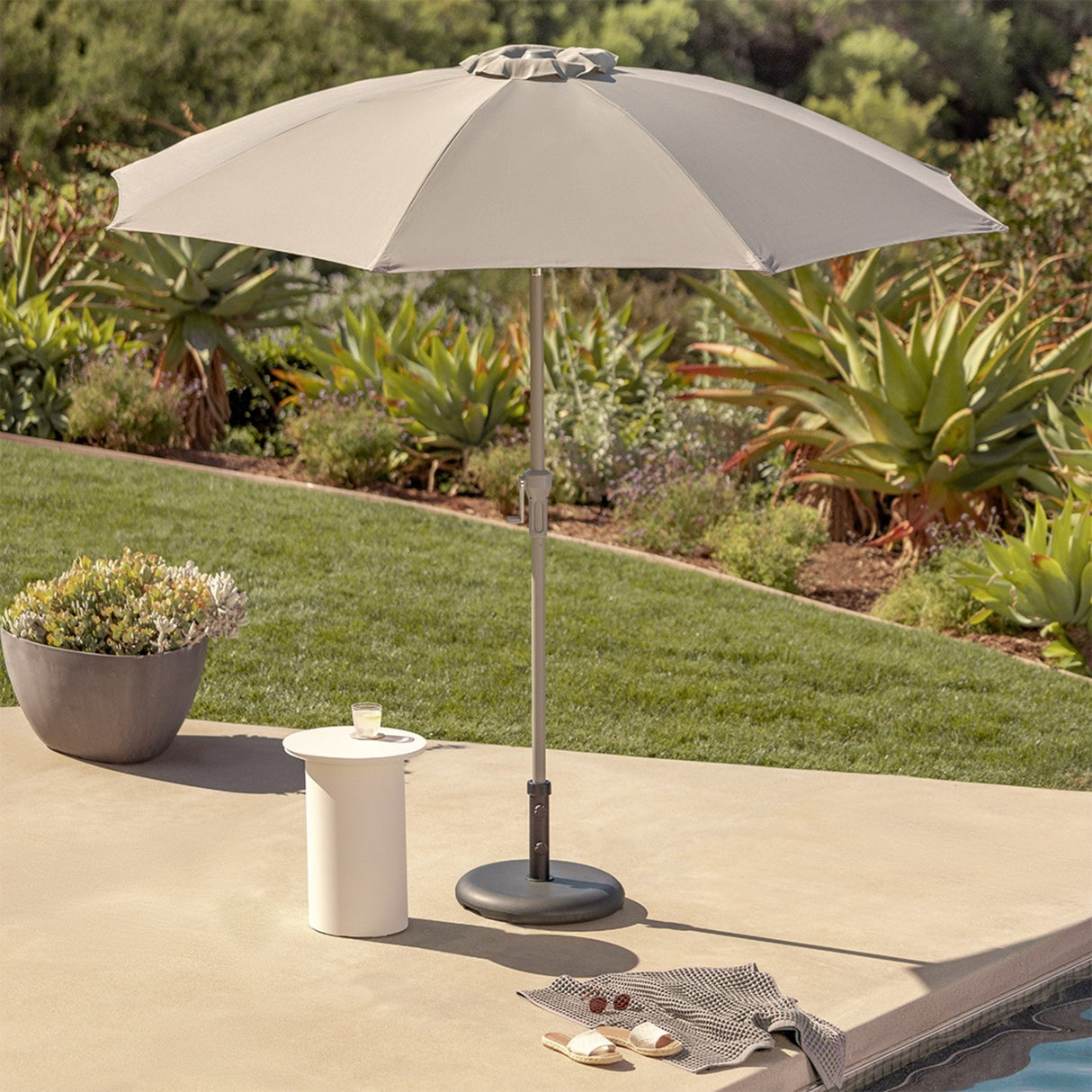 Paras Tilting Umbrella - Light Gray