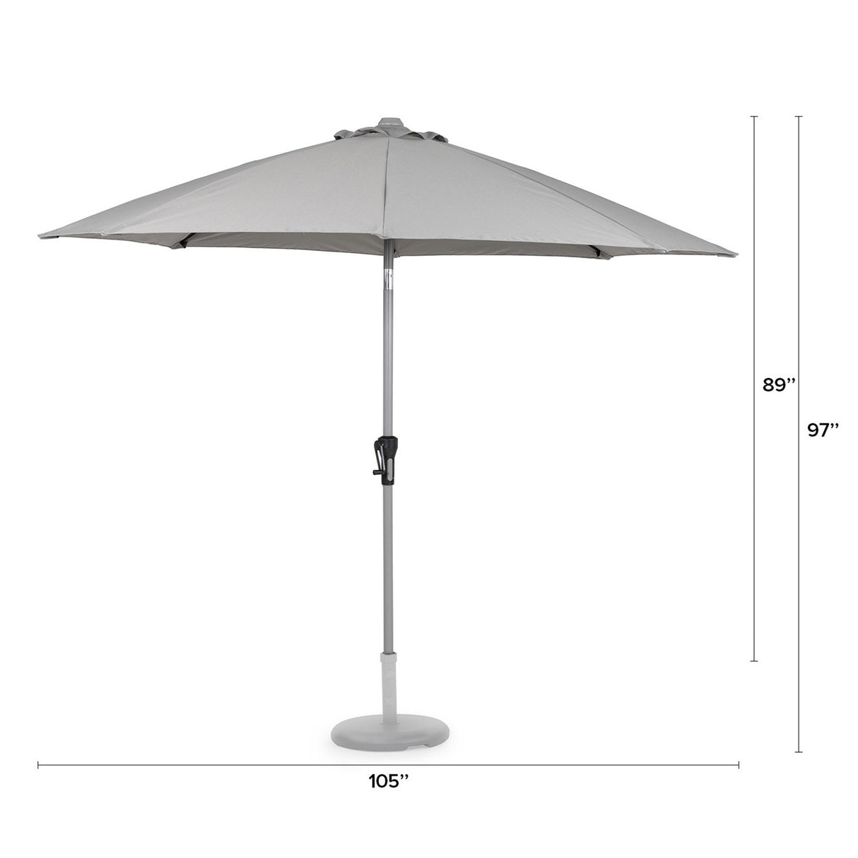 Paras Tilting Umbrella - Light Gray