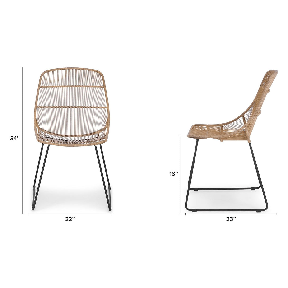 ARTICLE - Selka Outdoor Dining Chair - Natural