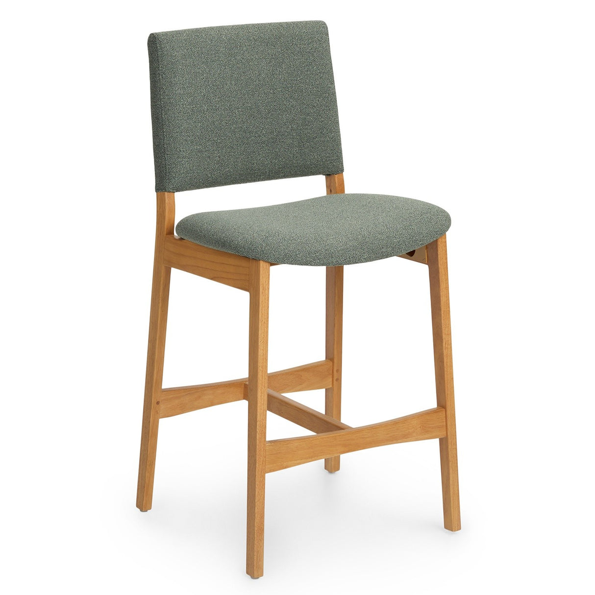 ARTICLE - Nosh Counter Stool - Oak and Ratine Green