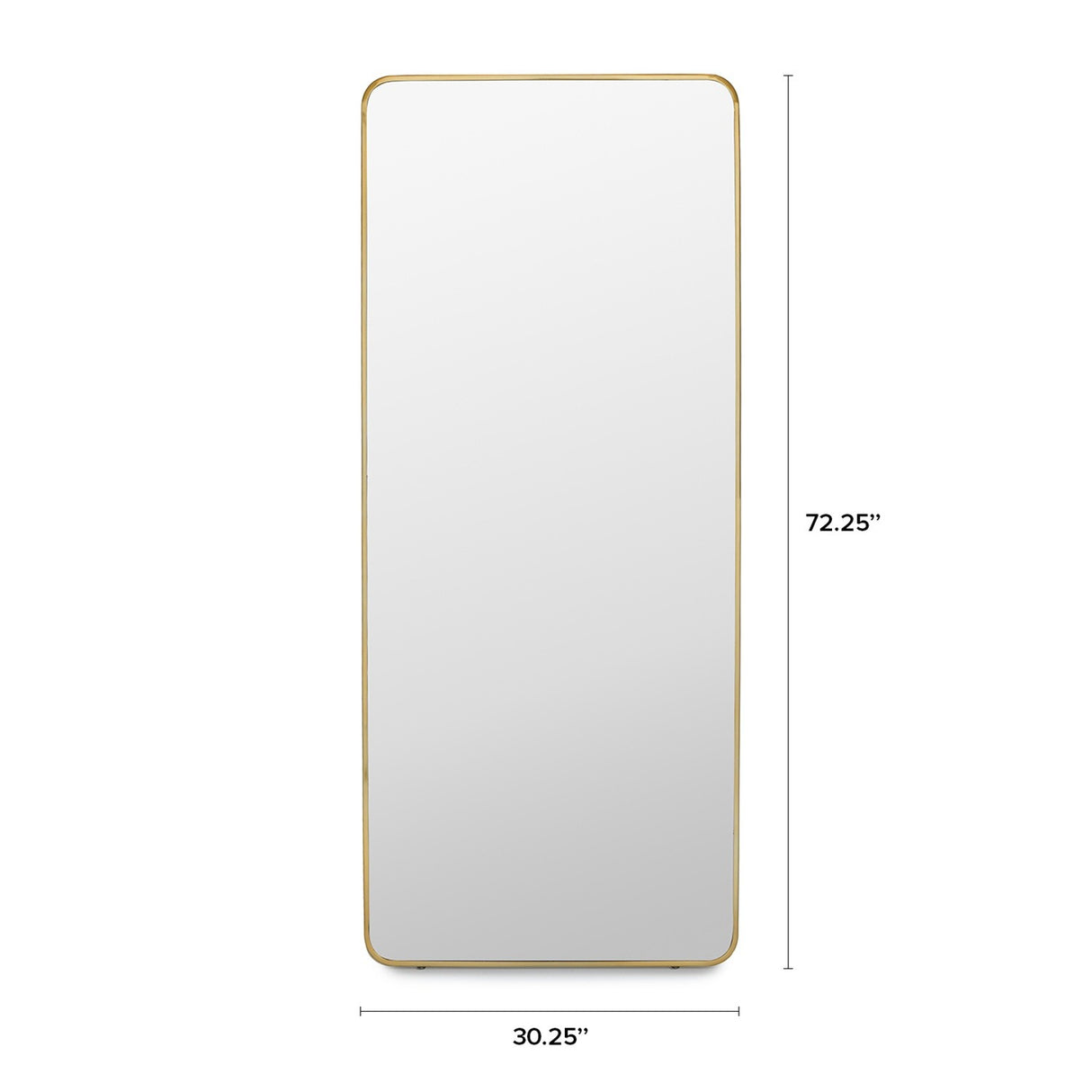 ARTICLE - Mansfield Floor Mirror - Brass