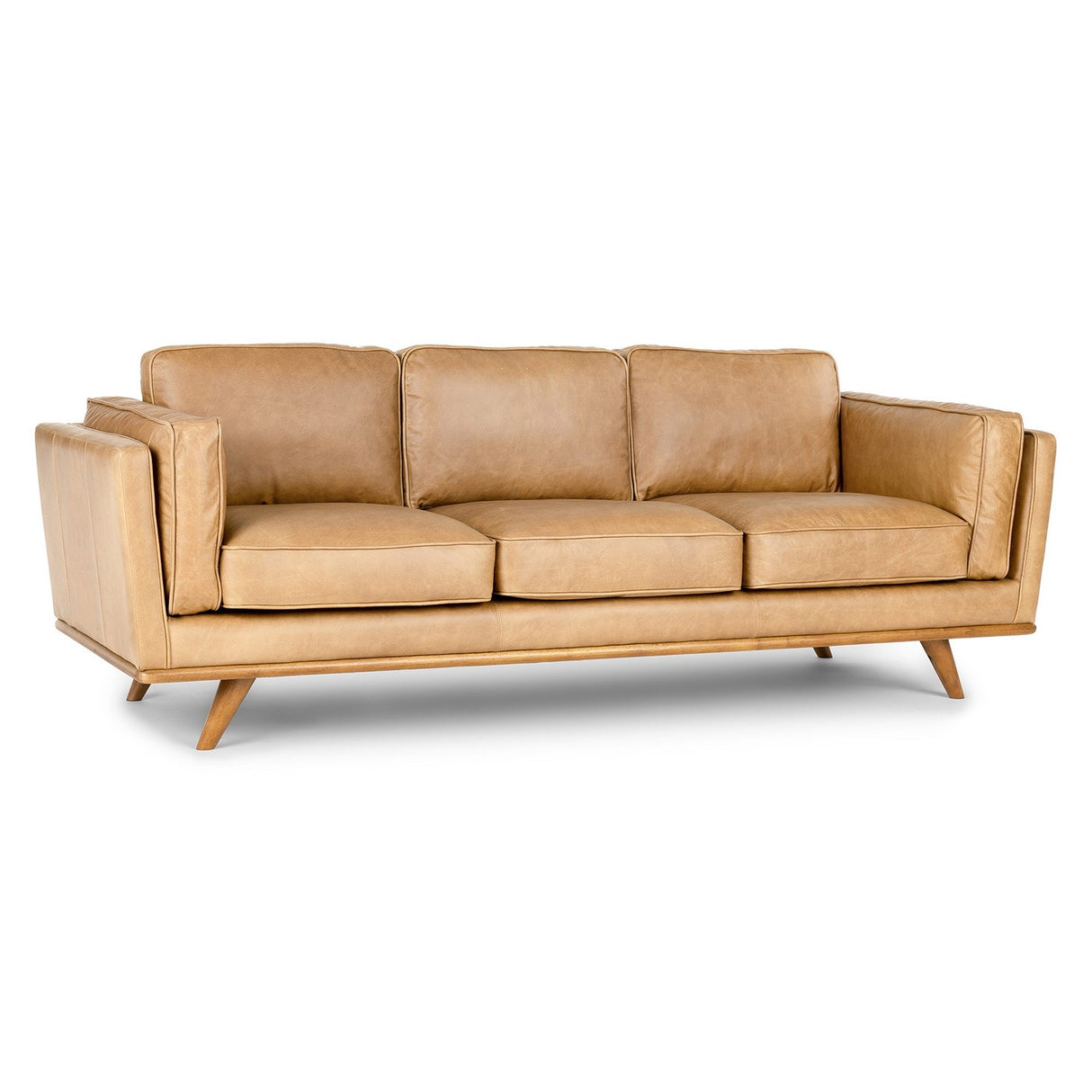 ARTICLE - Timber 90" Leather Sofa - Charme Tan