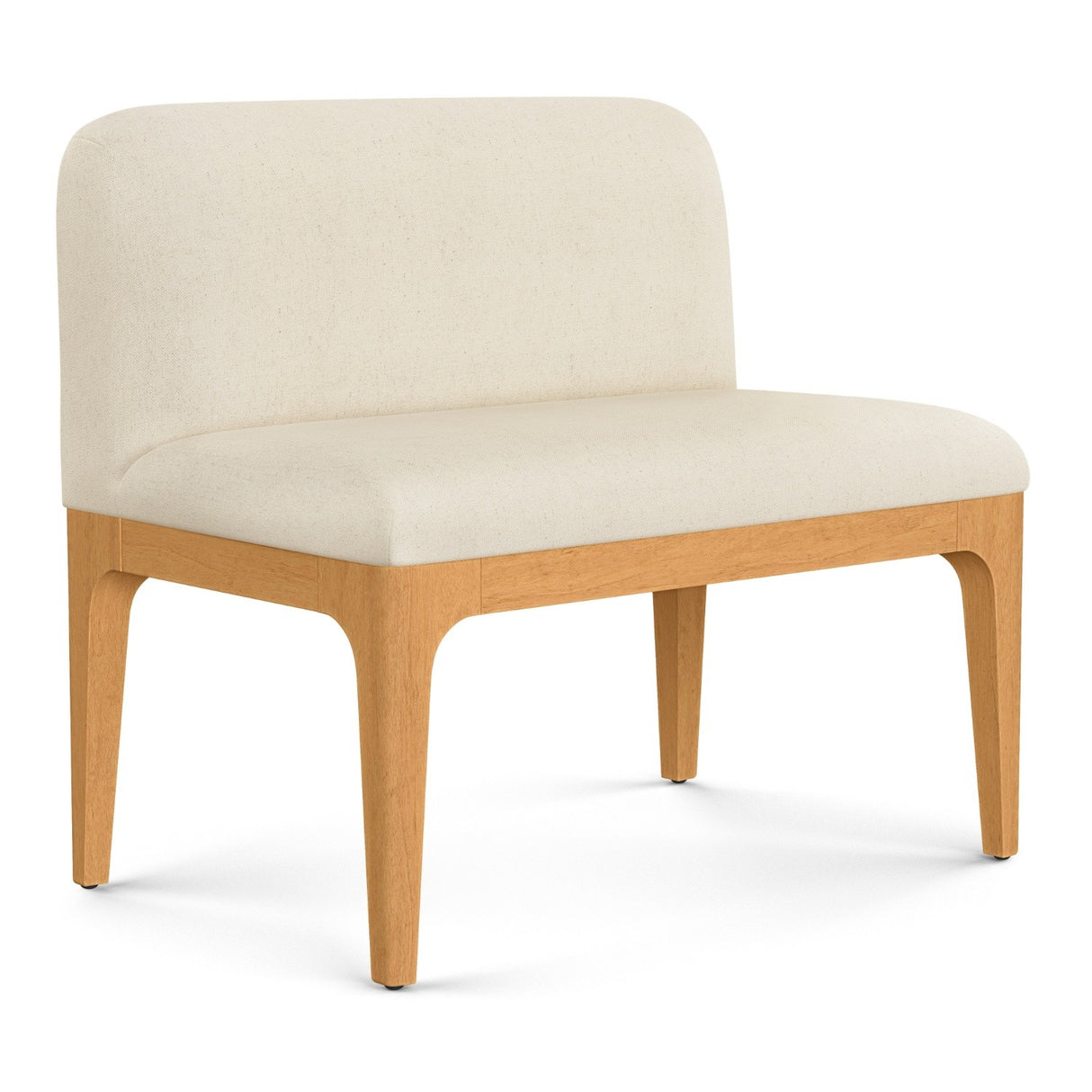 ARTICLE - Rosin 34" Armless Banquette - Natural Oak and Sand Ivory