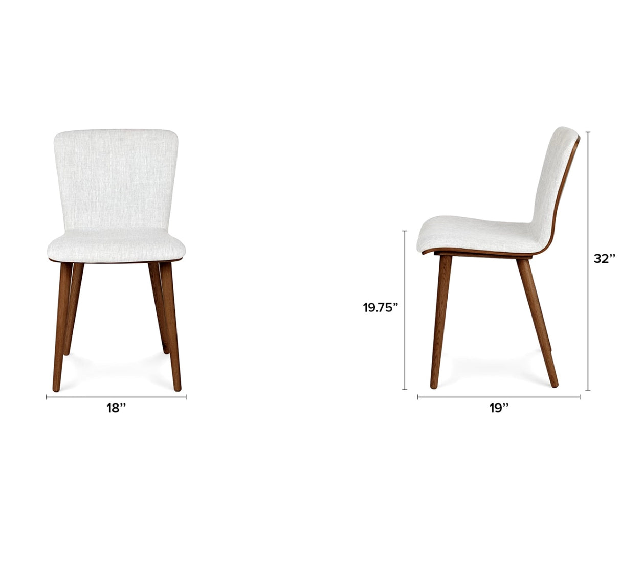 ARTICLE - Sede Dining Chairs (Walnut & Mist Gray)