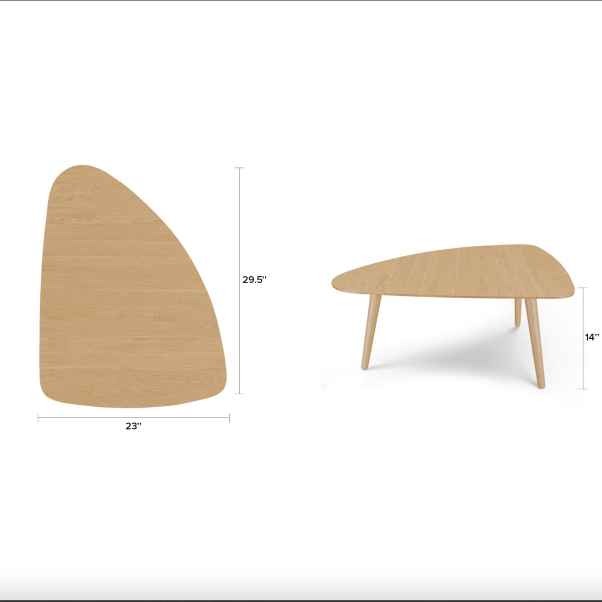 ARTICLE - Amoeba Coffee Table (White Oak)