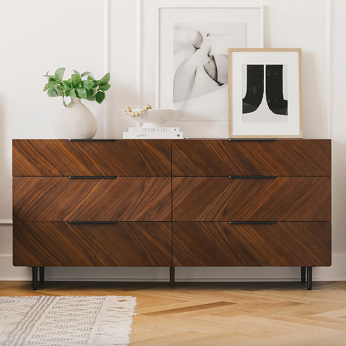 ARTICLE - Nera 6-Drawer Dresser (Walnut)