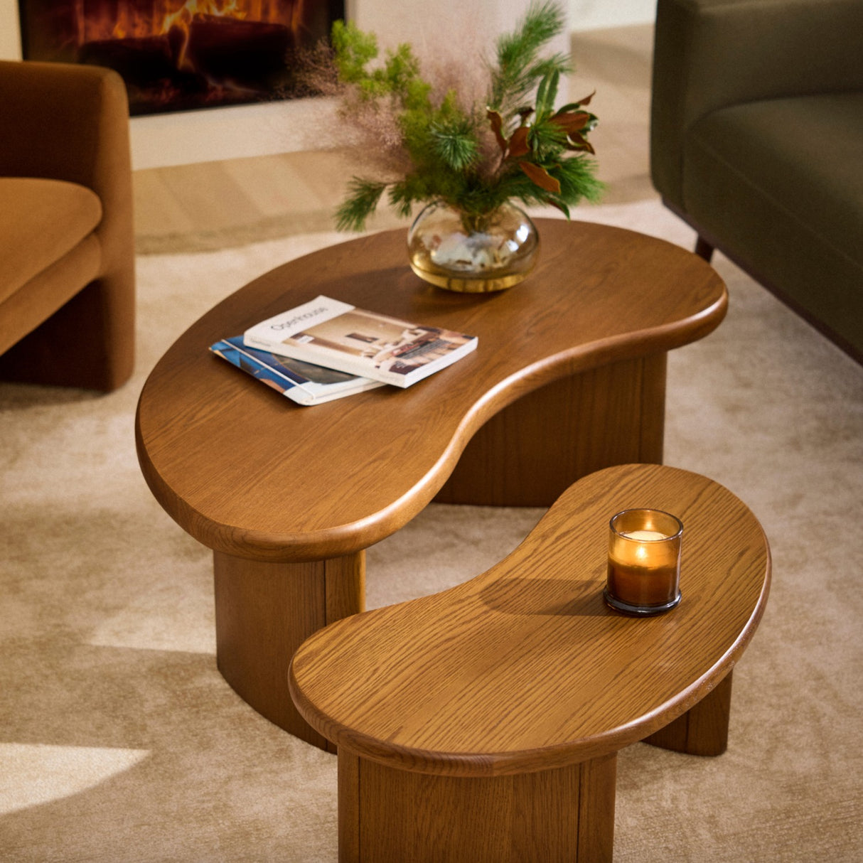 ARTICLE - Neah Nesting Coffee Tables (Smoked Oak)