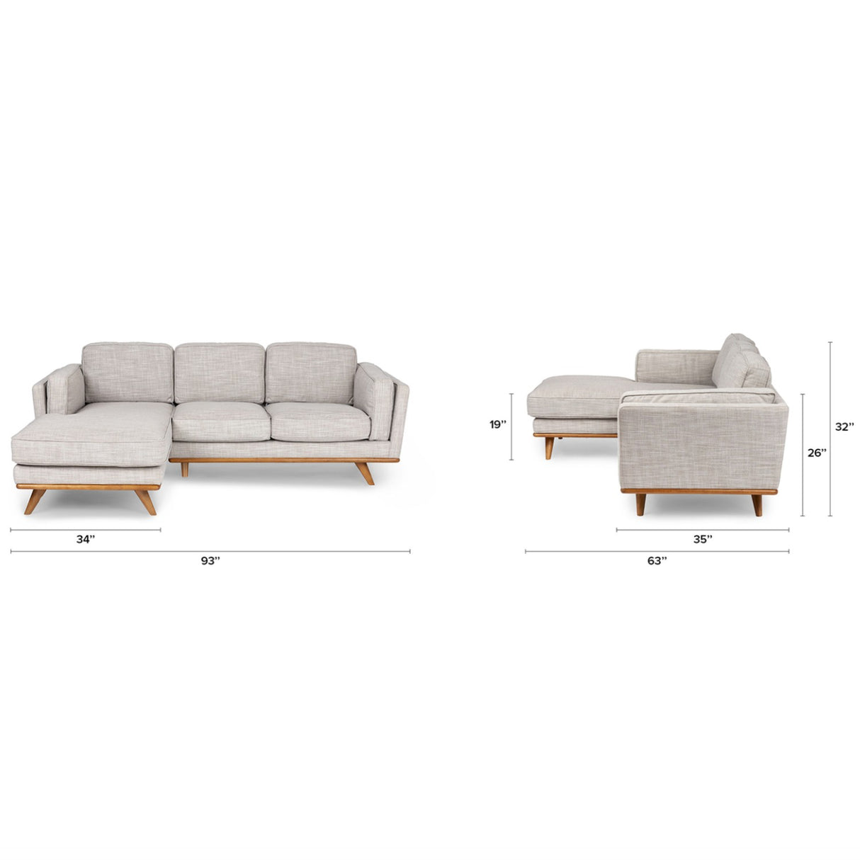 ARTICLE - Timber Left Sectional (Rain Cloud Gray)