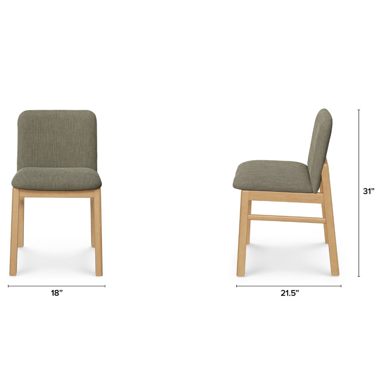 ARTICLE - Mikkel Dining Chair (Algonquin Green/White Oak)