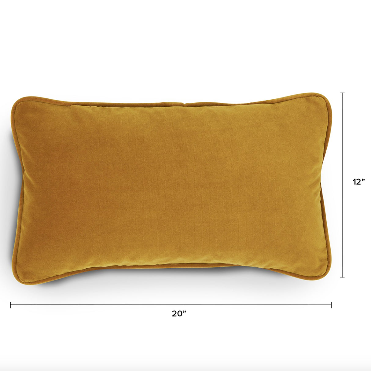 ARTICLE - Lucca Velvet Throw Pillow (Yarrow Gold)