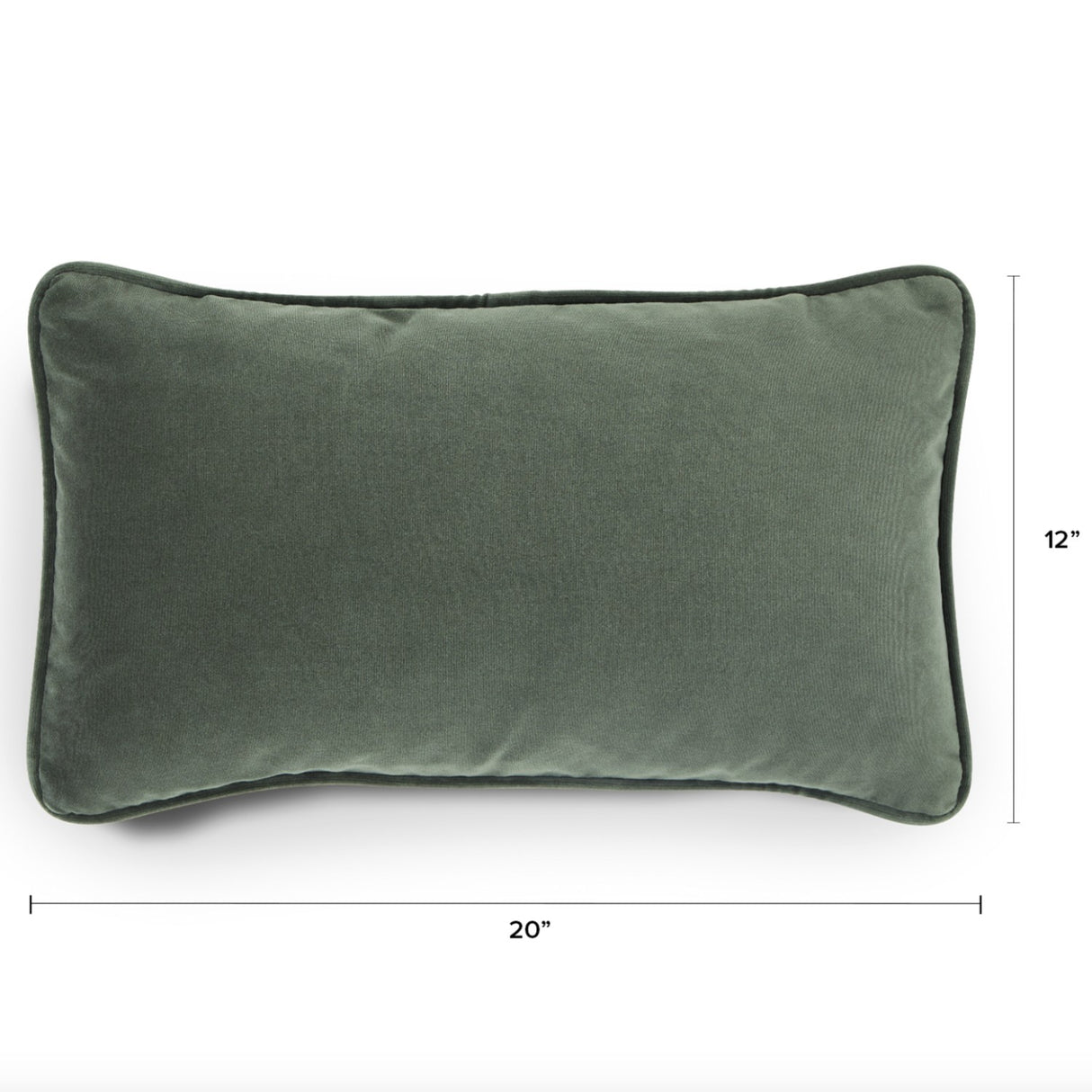ARTICLE - Lucca Velvet Throw Pillow (Pacific Green)