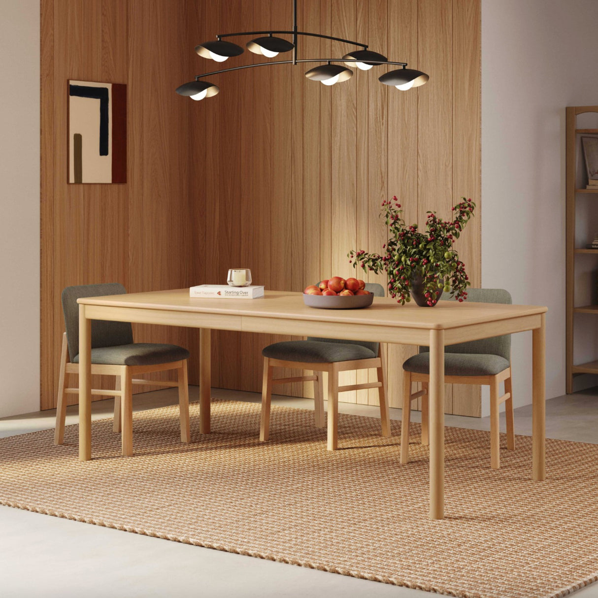 ARTICLE - Heidi Extendable Dining Table for 8-10 (White Oak)