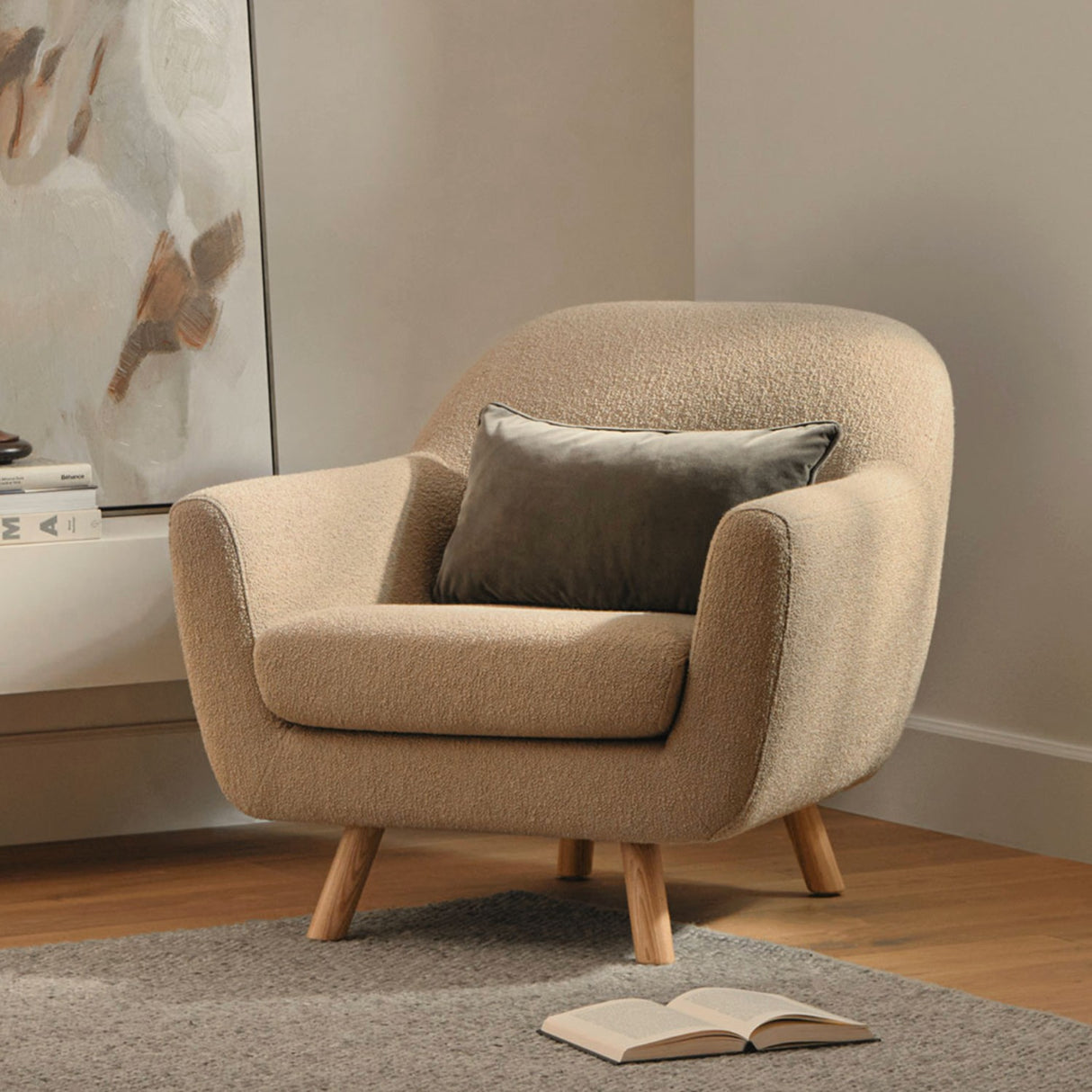 ARTICLE - Gabriola Lounge Chair (Sandstone Wool Bouclé)