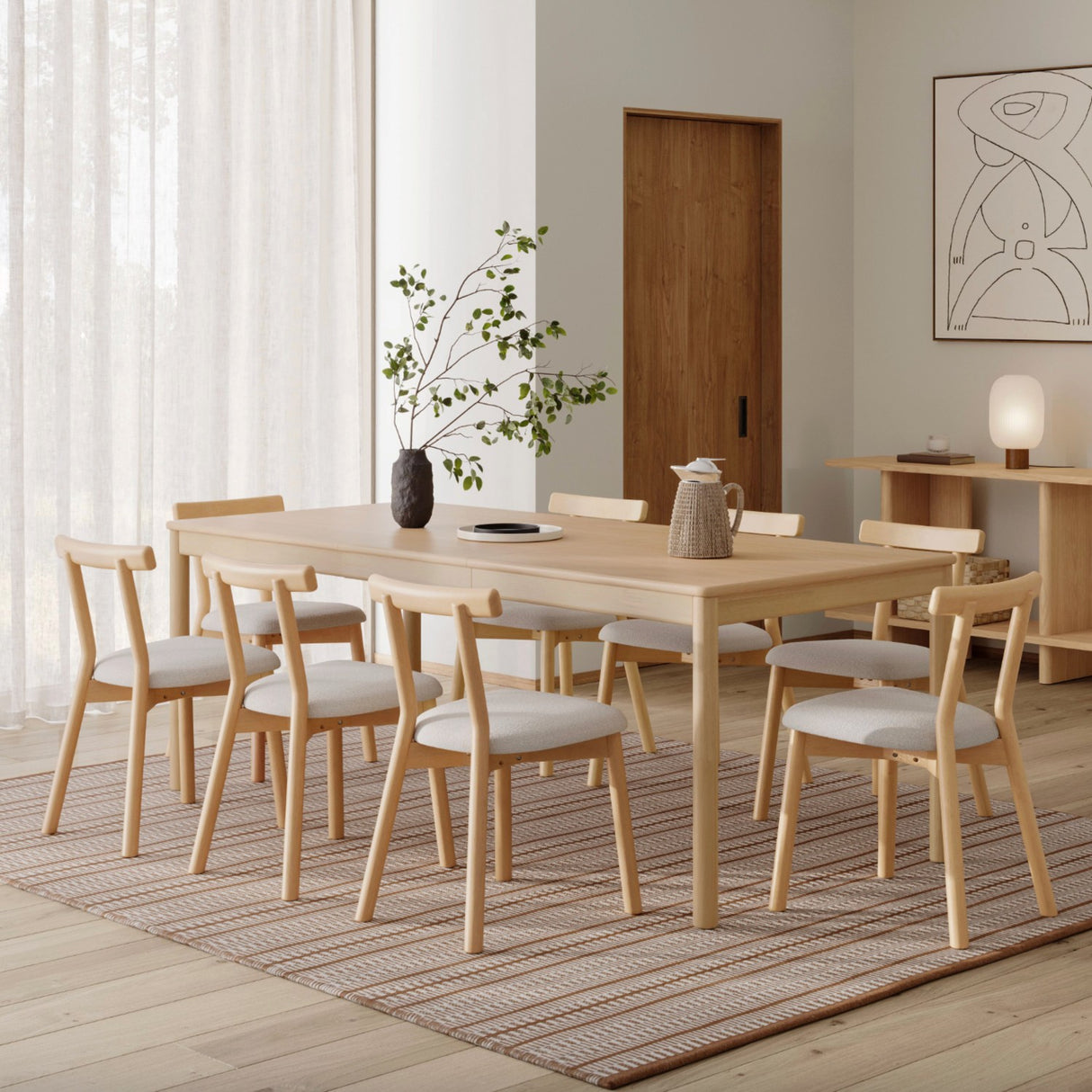 ARTICLE - Heidi Extendable Dining Table (White Oak)