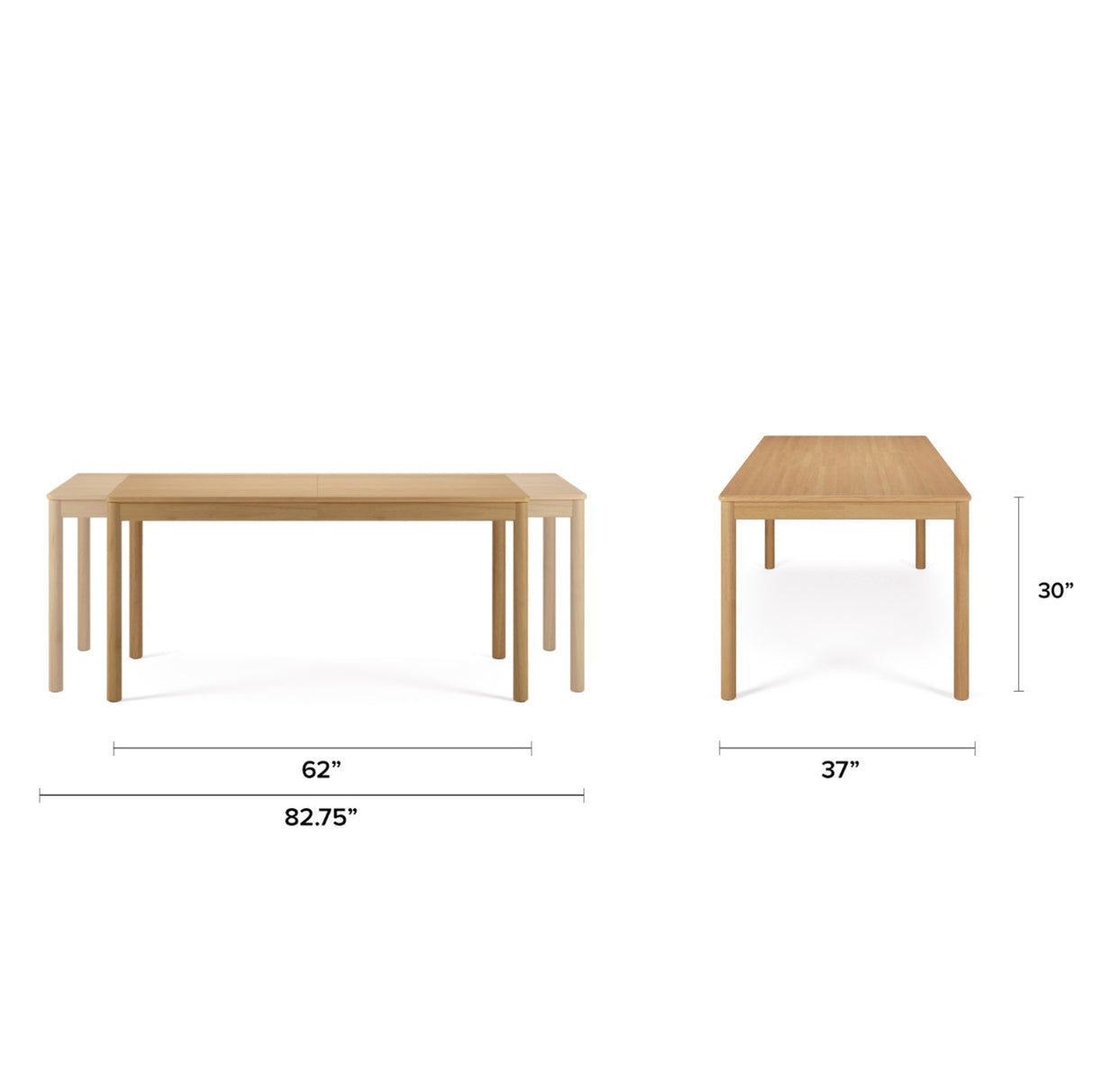 ARTICLE - Heidi Extendable Dining Table (White Oak)